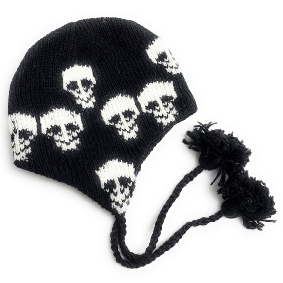 Skull Wool Beanie - Picture 8 of 10